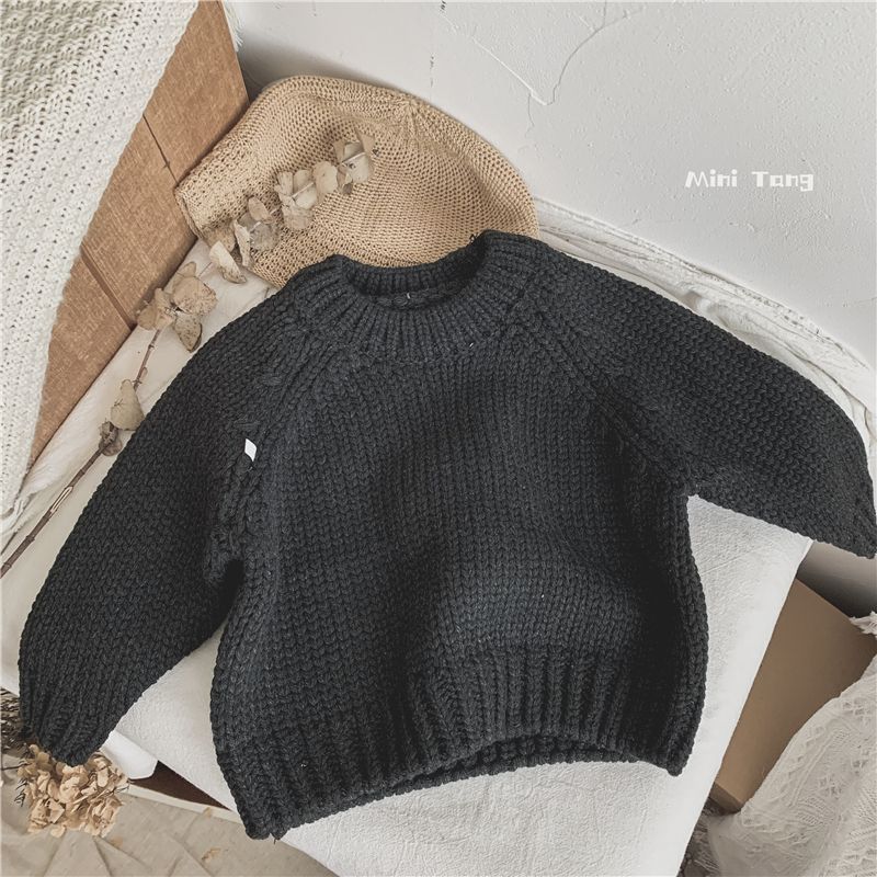 Thickened Round Neck Pullover Sweater
