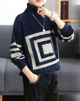 Toddler Knit Velvet Jacket