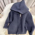 Cozy Hooded Knit Cardigan for Girls