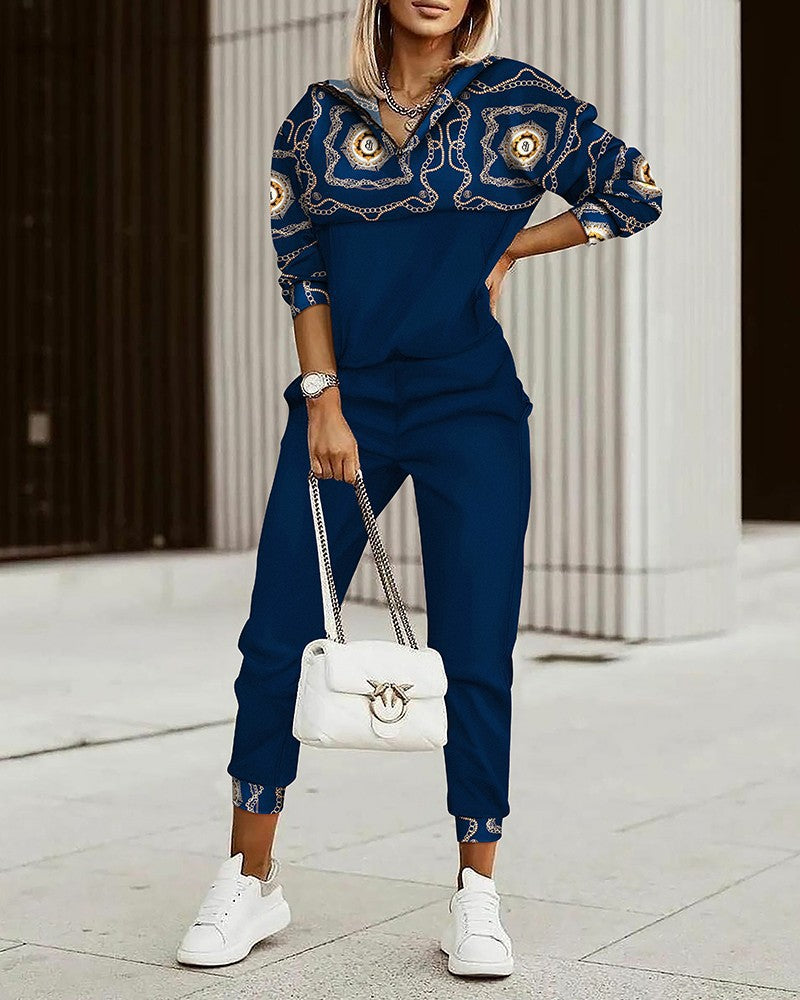 Printed Fashion Two-Piece Set for Women