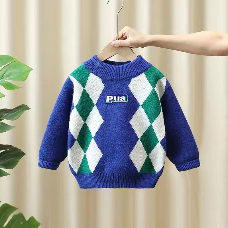 Boys Cozy Lined Knit Base Sweater