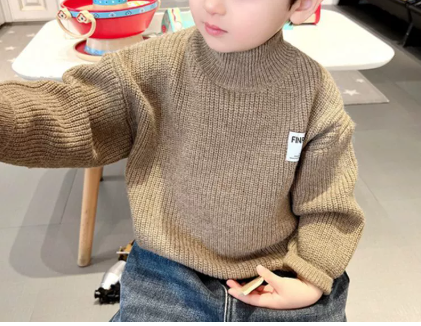 Boys Soft Lined Warm Knit Sweater