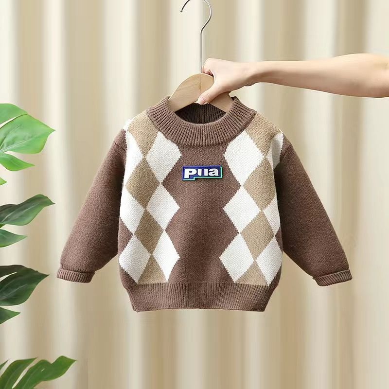 Boys Cozy Lined Knit Base Sweater