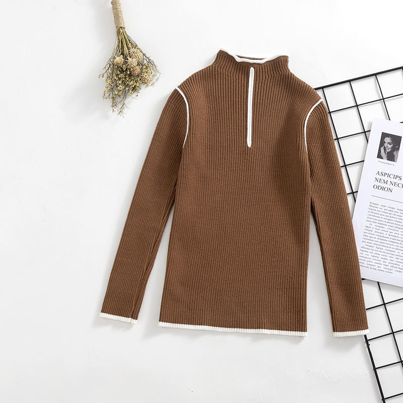 Cozy Knitted Pullover Top for Little Girls