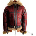 Men’s Plus Size Thickened Leather Lamb Wool Jacket
