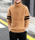 Boys Warm Turtleneck Knitted Pullover