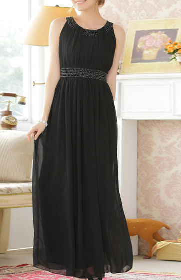 Women Chiffon Long Flowing Dress