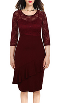 Women Bodycon Knee-Length Party Dress