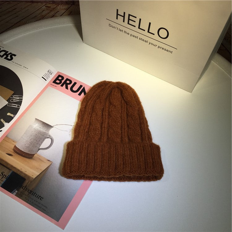Cozy Twist Knit Warm Ear Shield Hat