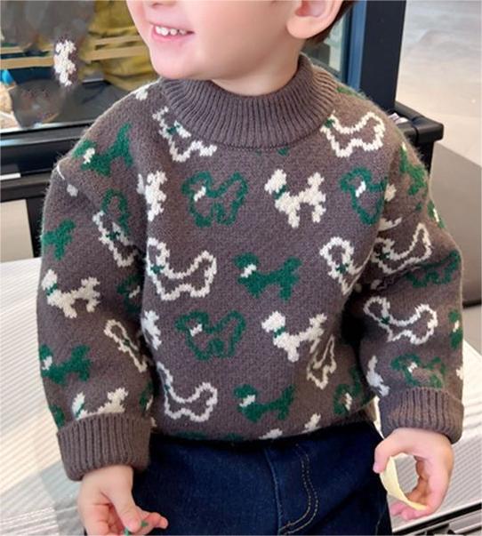 Cozy Boys Pullover Knitwear Warm Winter Top