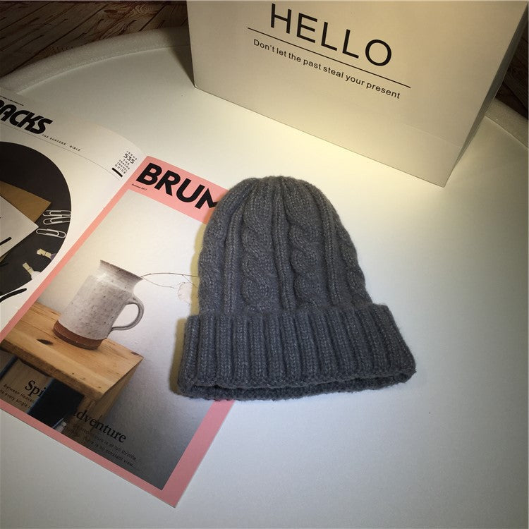 Cozy Twist Knit Warm Ear Shield Hat