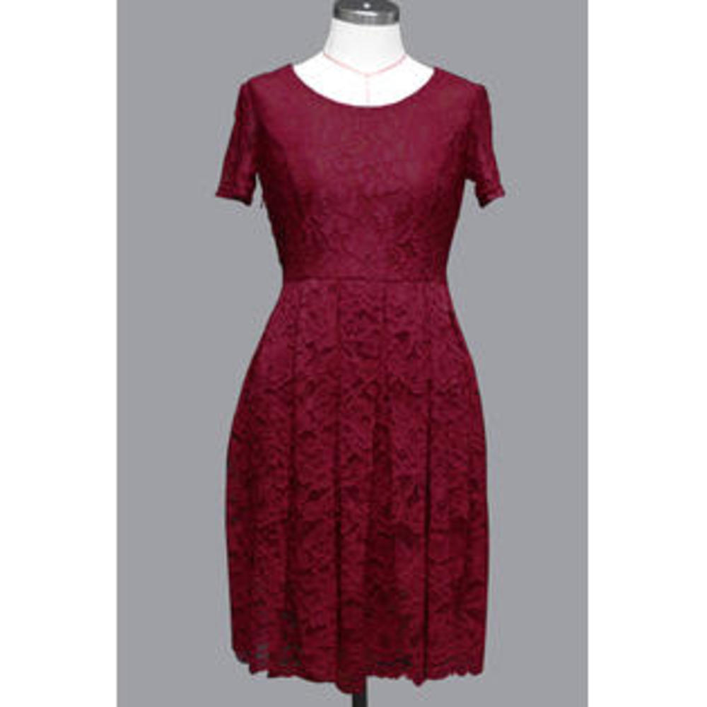 Women Short Skater Lace Halter Dress