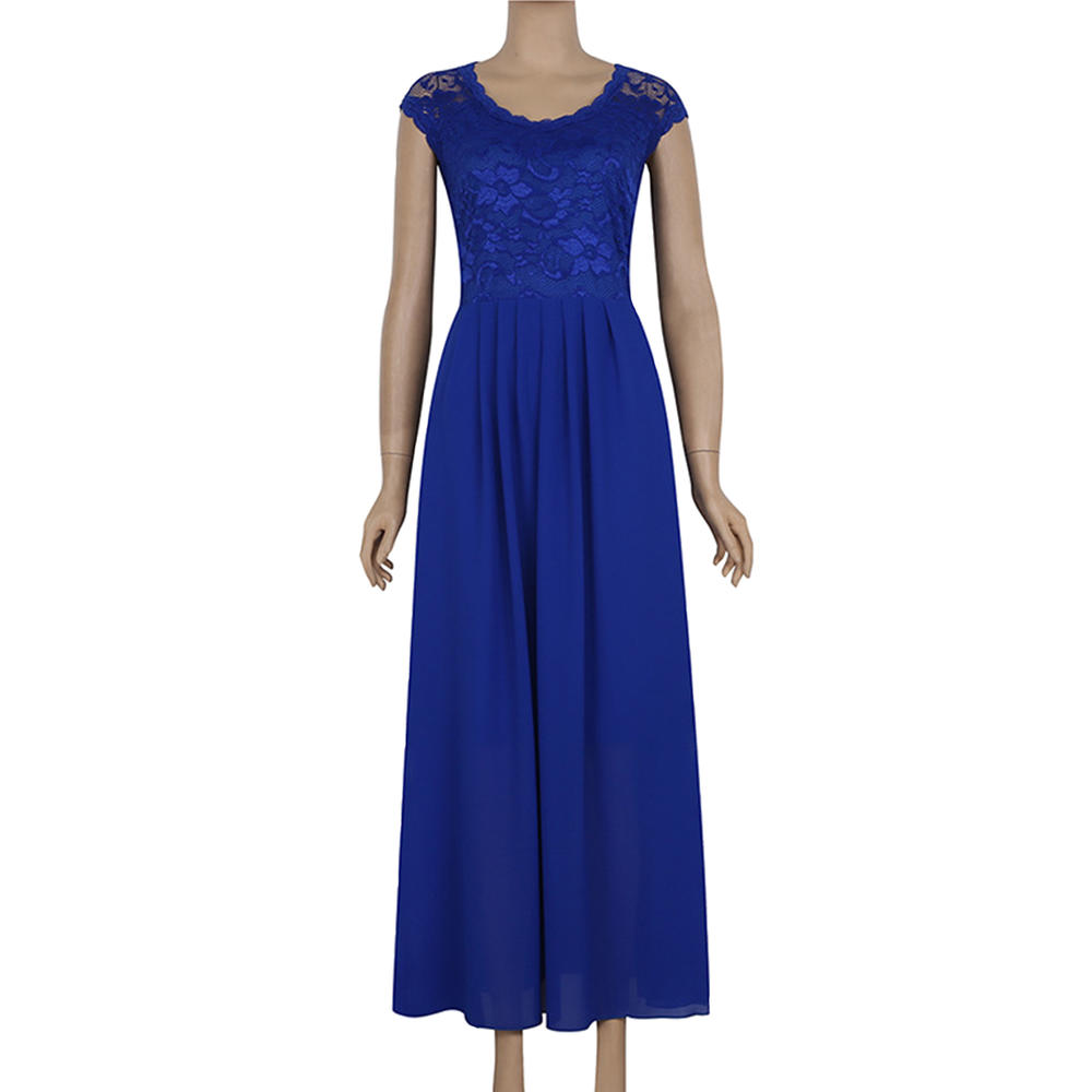 Lace Up Cap Sleeve Pleated Dress