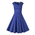 Women Wave Point Polka Dot Dress
