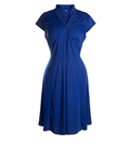 Classic V Neck Pure Color Summer Dress
