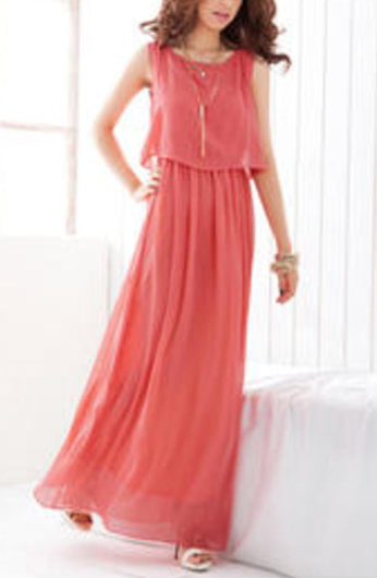 Women Long Skirt Loose Blouse Beach Dress
