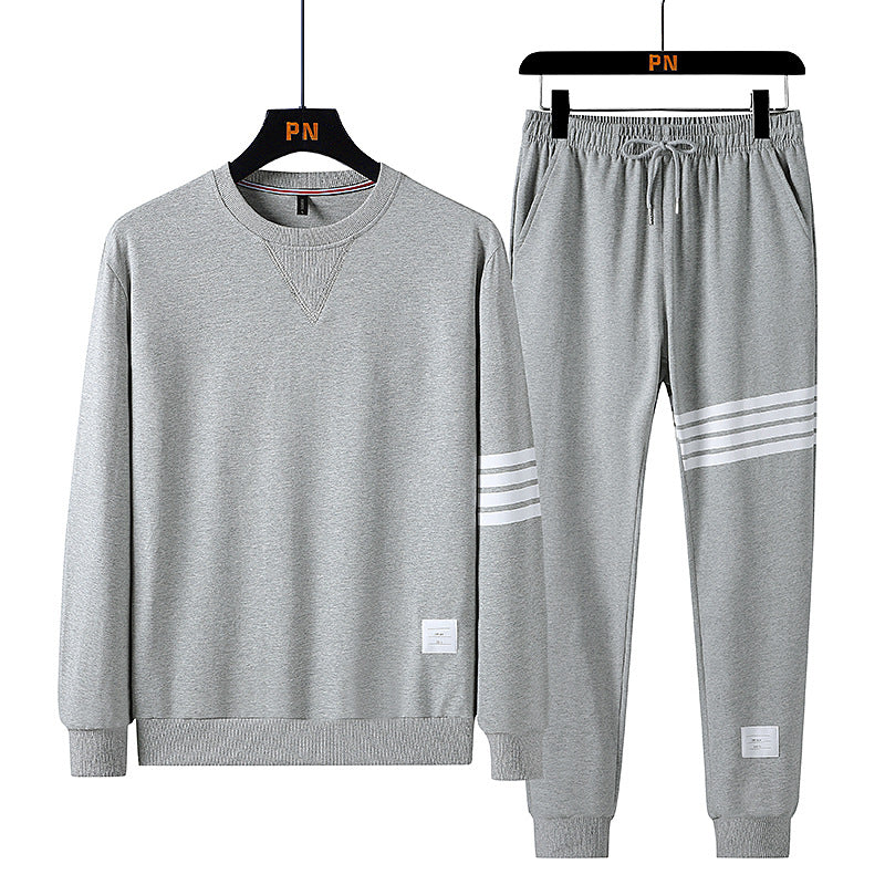 Men Four Stripe Casual Sportswear Set
