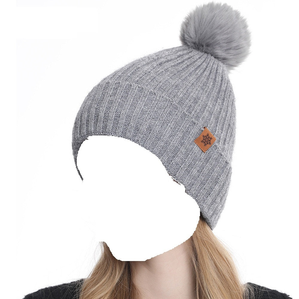 Winter Knitted Hat Scarf Gloves Warm Earmuff Set