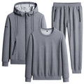 Men Casual Three Piece Sweatshirt Suit Set