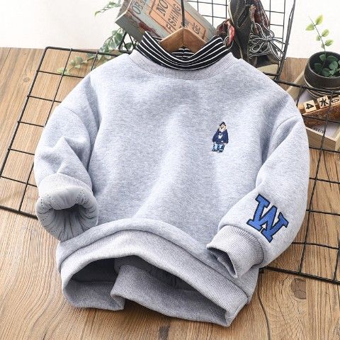 Boys Half Turtleneck Cotton Sweatshirt