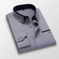 Men Plaid Slim Fit Casual Business Shirt