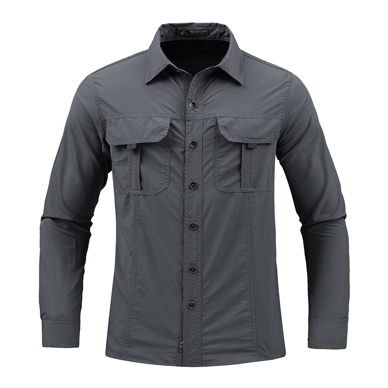 Men Quick Dry Outdoor Sun Protection Shirt