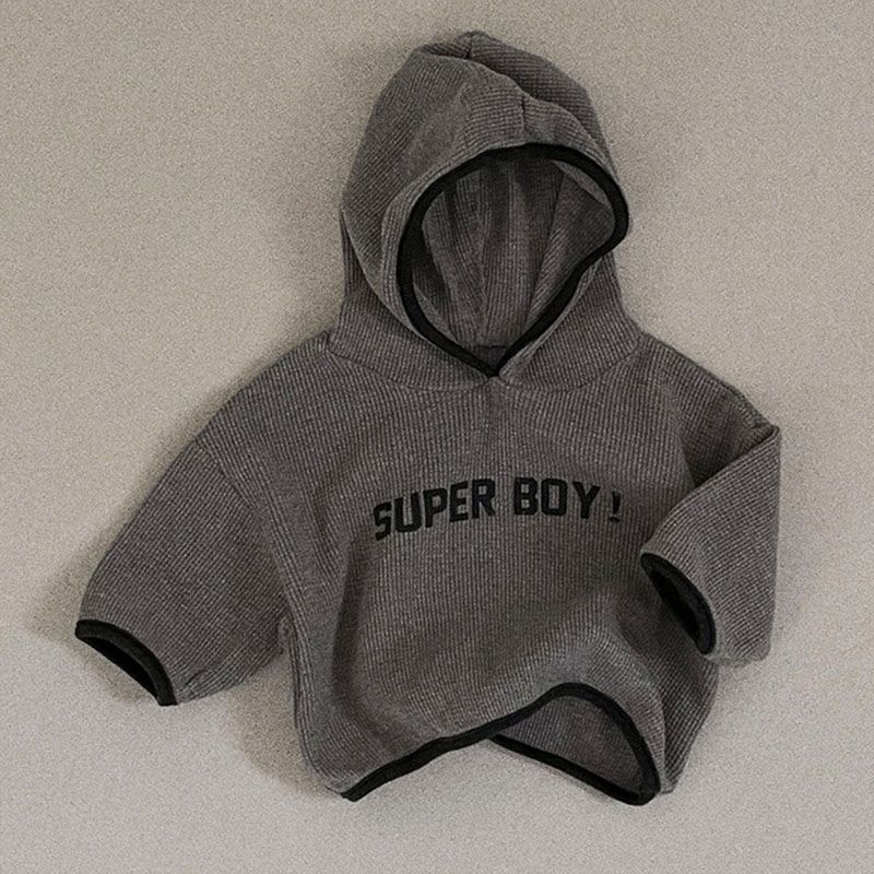 Comfort Letter Print Kids Pullover Sweatshirt