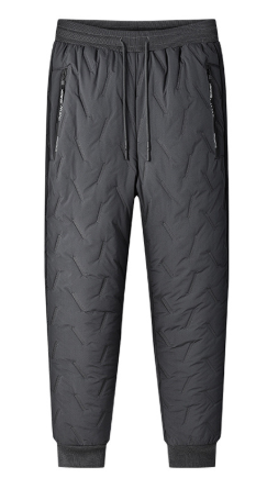 Warm Lined Cotton Casual Pants for Men