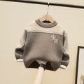 Boys Lined Round Neck Sweater
