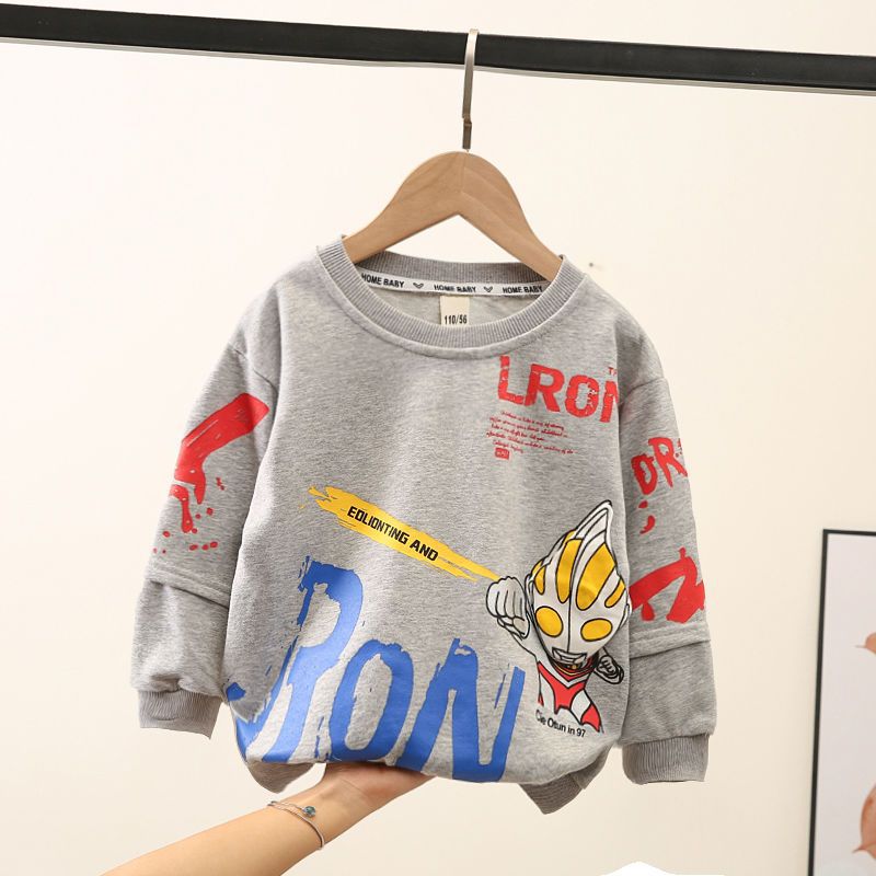 Hero Print Boys Long Sleeve Sweatshirt