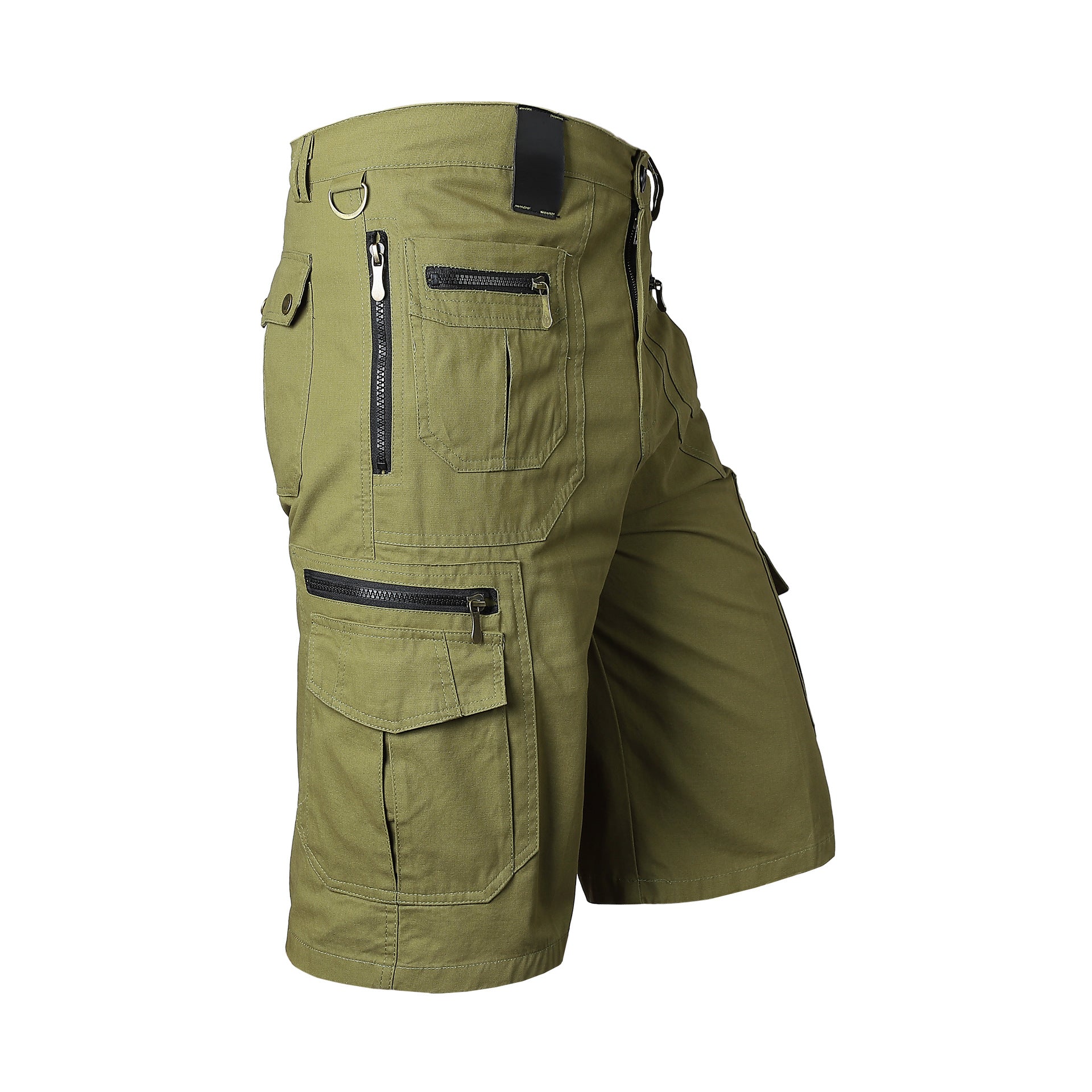 Loose Straight Leg Multi Pocket Cargo Shorts for Men