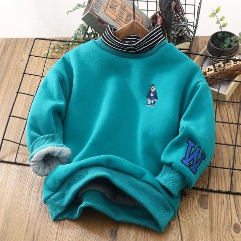 Boys Half Turtleneck Cotton Sweatshirt