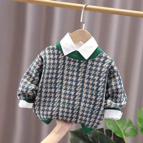 Boys Warm Thick Knit Sweater