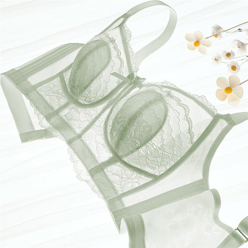 Lace Bunny Ear Wireless Support Bra