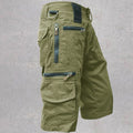 Loose Straight Leg Cotton Cargo Shorts for Men