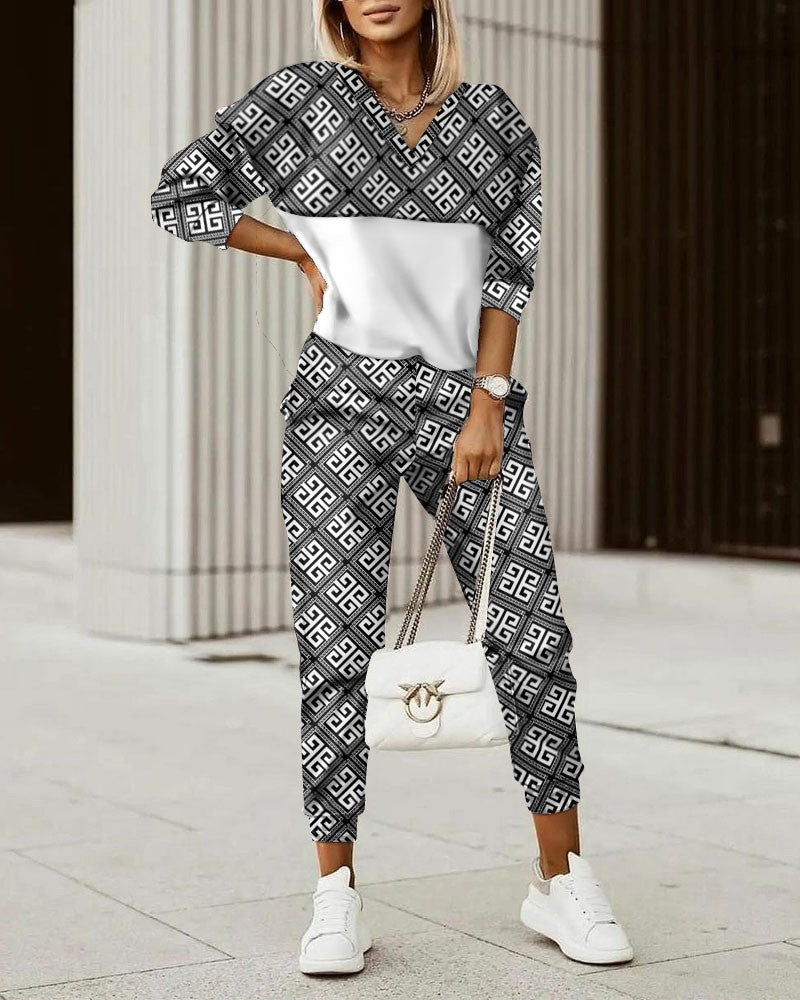 Printed Fashion Two-Piece Set for Women