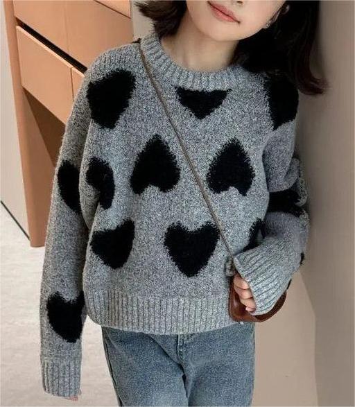 Stylish Loose Knit Pullover for Girls