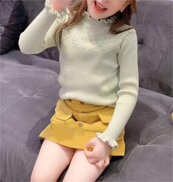 Warm Fleece Knit Top for Girls