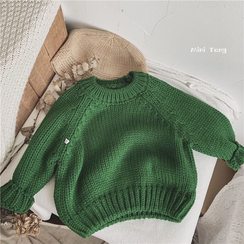 Thickened Round Neck Pullover Sweater