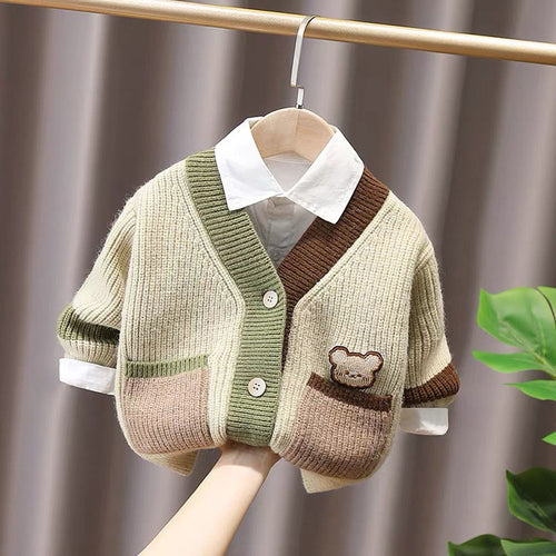 Cozy Thick Knit Cardigan for Kids