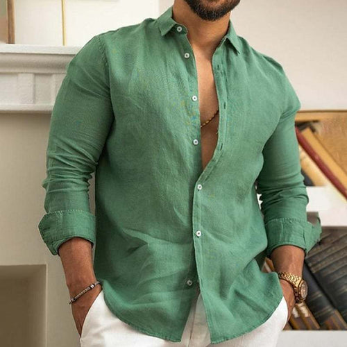 Breezy Linen Button Shirt for Men