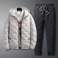Men Hooded Cotton Casual Suit Set