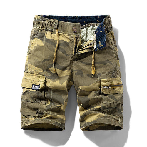 Camouflage Loose Multi Pocket Cargo Shorts for Men