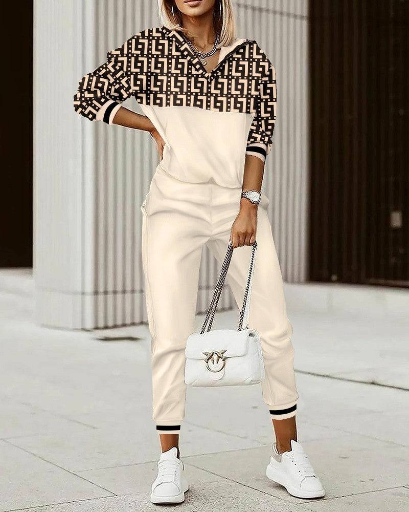 Printed Fashion Two-Piece Set for Women