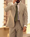 Men’s Solid Color Single-Breasted Casual Suit