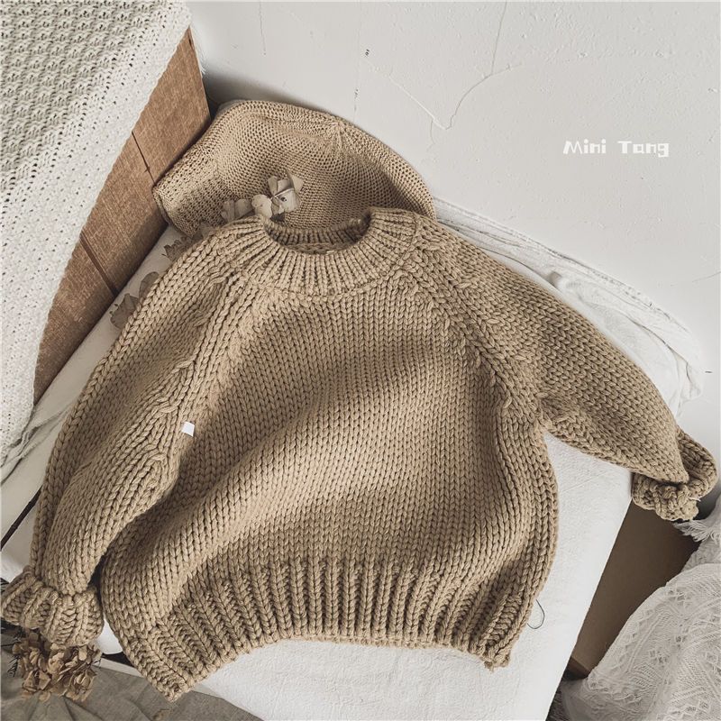 Thickened Round Neck Pullover Sweater