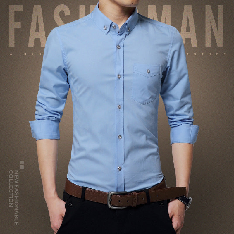 Men’s Casual No Iron Cotton Shirt