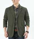Men Korean Style Cotton Casual Suit