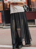 Women's Solid Color Midi Skirt