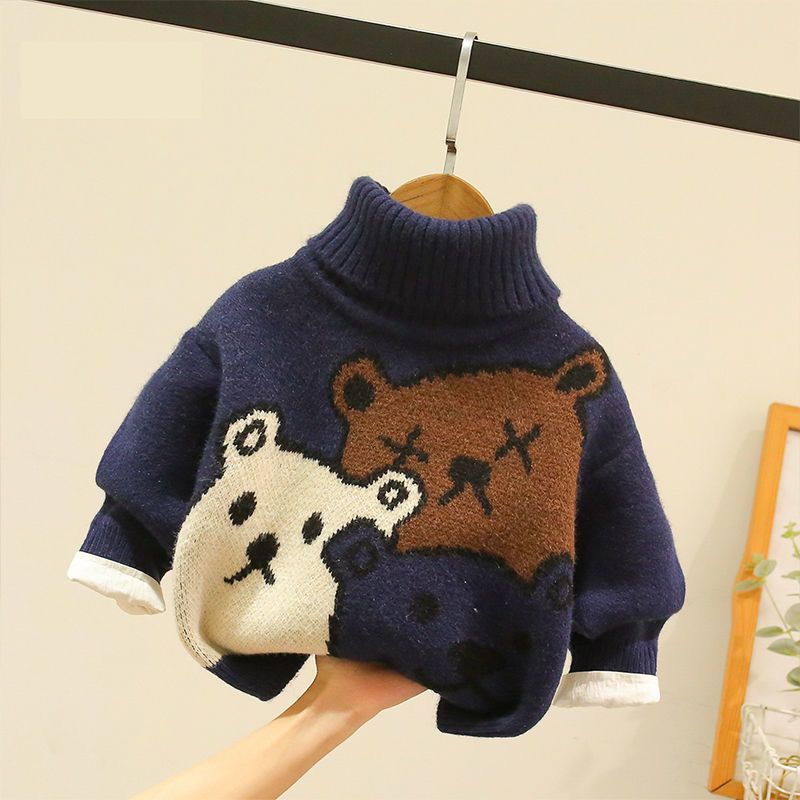 Children Cozy Turtleneck Knit Top